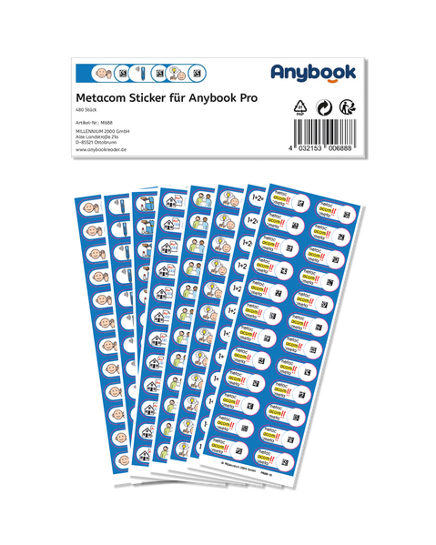 Cover for Anybook Pro Sticker Set Metacom